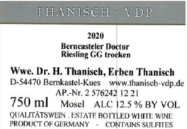 Berncasteler Doctor Riesling Gg Trocken