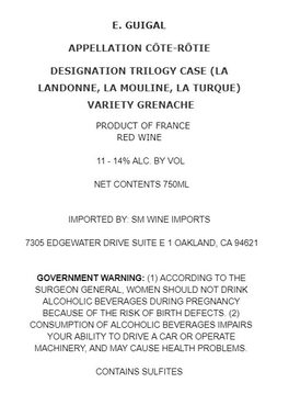 Appellation Côte - Rotie Designation Trilogy Case