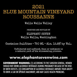 Blue Mountain Vineyard Roussanne