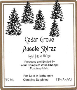 Cedar Grove Aussie Shiraz