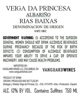 Veiga Da Princesa Albariño