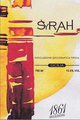 Syrah Indicazione Geografica Tipica 750 Mi Sicilia 1861 Selezione