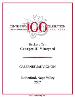 Kingswood - Oxford Beckstoffer Georges Iii Vineyard Cabernet Sauvignon