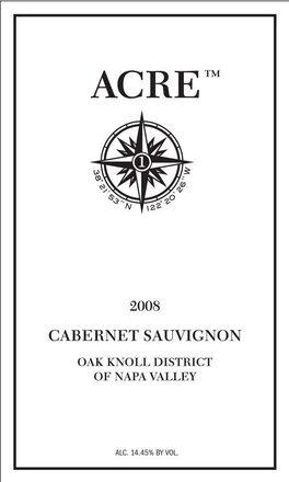 53 122 Acre Cabernet Sauvignon