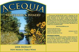 Acequia Merlot