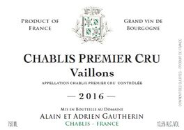 Chablis Premier Cru Vaillons