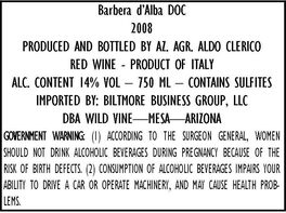 Barbera D'alba
