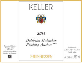 Dlasheim Hubacker Auslese