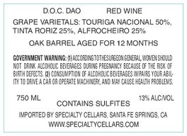 Dão Red Wine