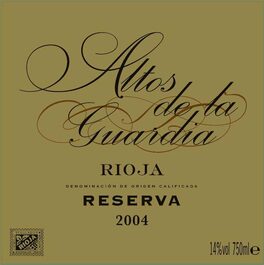 Altos De La Guardia Tempranillo Reserva