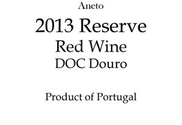2013 Red Reserve