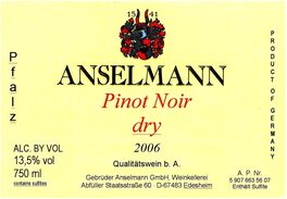 Pinot Noir Dry