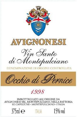 Vin Santo Di Montepulciano Occhio Di Pernice