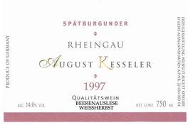 Spätburgunder Beerenauslese Weissherbst
