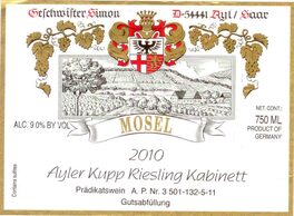 Ayler Kupp Riesling Kabinett Prädikatswein