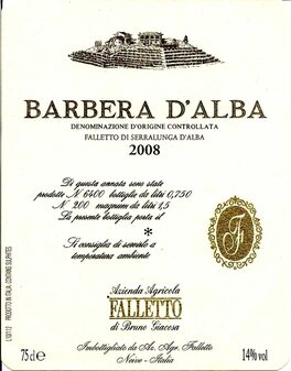 Barbera D'alba