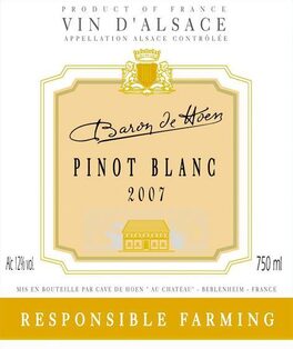 Baron De Hoen Pinot Blanc