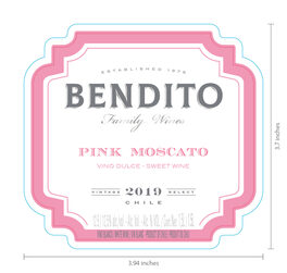 Bendito Pink Moscato Vino Dulce