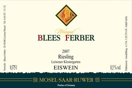 Riesling Eiswein Edelsüß