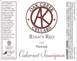 Oak Creek Cellars Ryan's Red