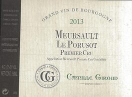 Meursault Le Porusot Premier Cru