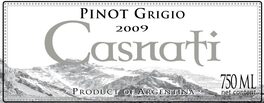 Casnati Pinot Grigio White Wine