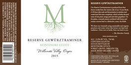 Reserve Gewurztraminer
