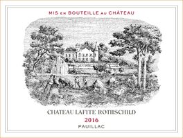 Château Lafite Rothschild Pauillac Aop Red Bordeaux Wine
