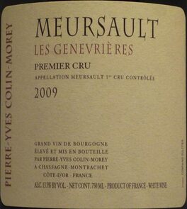 Meursault Les Genevrières Premier Cru