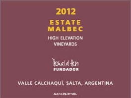 Estate Malbec High Elevation Vineyards