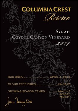 Reserve - Coyote Canyon Vineyard