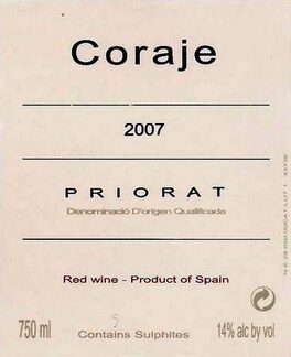 Coraje Garnacha 50% Carinena 50%