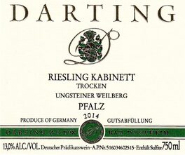 Ungsteiner Weilberg Kabinett Trocken