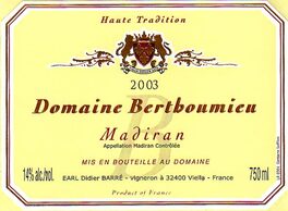 Red Madiran Wine S