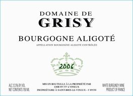 Bourgogne Aligoté