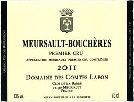 Domaine Des Comtes Lafon Meursault Bouchères Premier Cru