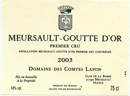 Meursault - Goutte Premier Cru