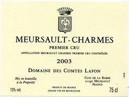 Domaine Des Comtes Lafon Meursault - Charmes Premier Cru