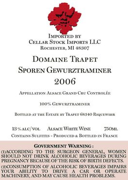 Sporen Gewuztraminer
