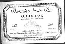 Domaine Santa Duc Gigondas