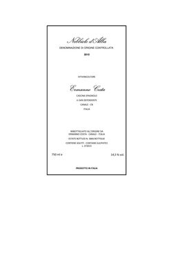 Nebbiolo D'alba
