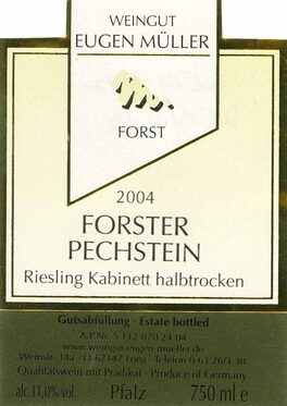 Forster Pechstein Riesling Kabinett Halbtrocken