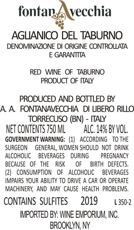 Aglianico Del Taburno