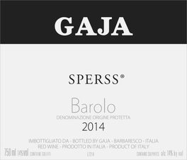 Sperssⓡ Barolo