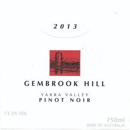 Gembrook Hill Pinot Noir