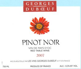 Pinot Noir Vin De Red