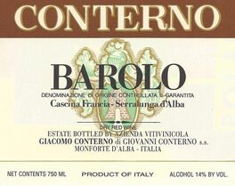 Barolo Denominazione Deorigine Controllata E Garantita