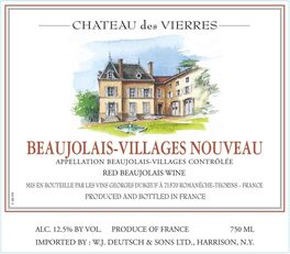 Château Des Vierres Beaujolais - Villages Nouveau