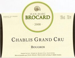 Chablis Grand Cru Bougros