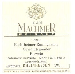 Bechtheimer Rosengarten Gewürztraminer Eiswein